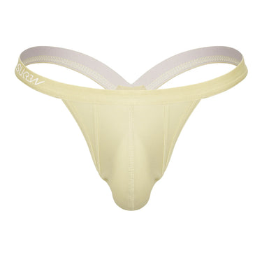 Luxury men's thong, Bubble Thong - Cappuccino, showcasing a rounded, cupping pouch design for ultimate comfort.